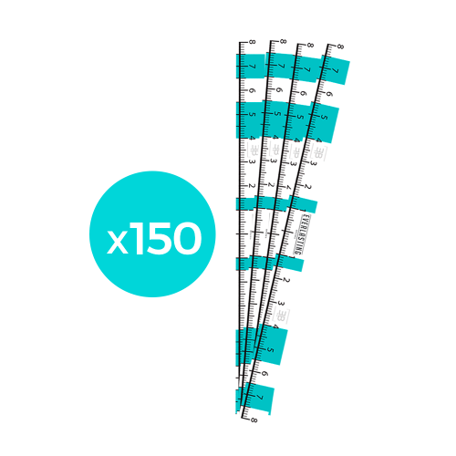 Eyebrow measuring tapes pack of 150