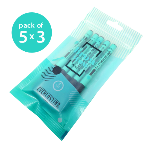 INTENSE BROWN Disposable eyebrow pencils pack of 3 = 15 pencils